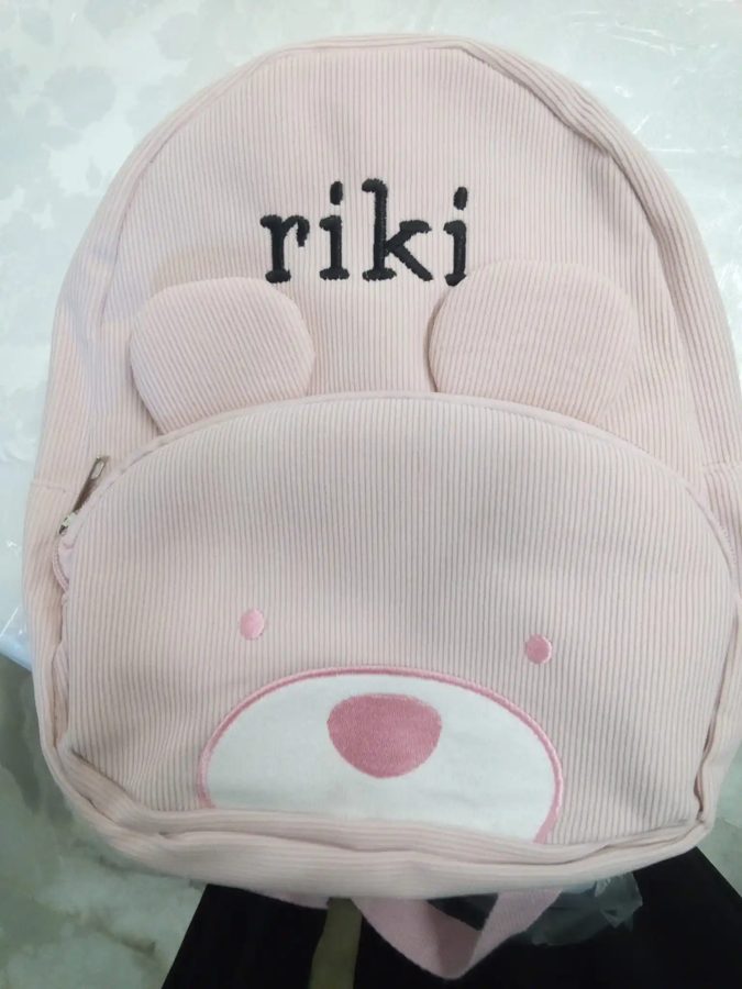 Buyer photo of Name-Embroidered Toddler Backpack