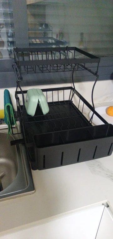 Buyer photo of Two-Tier Dish Drying Rack