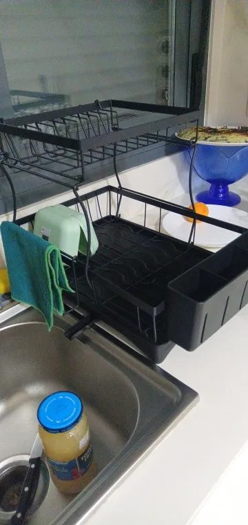 Buyer photo of Two-Tier Dish Drying Rack